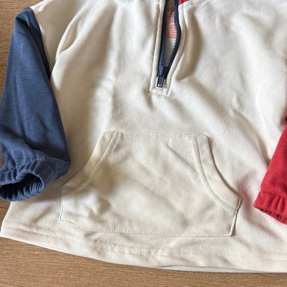 Cat & Jack Colorful Kids Sweatshirt - Red, Blue, White - Picture 4 of 4